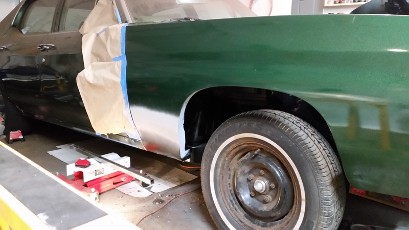 Fully bolted in (less inner fender)